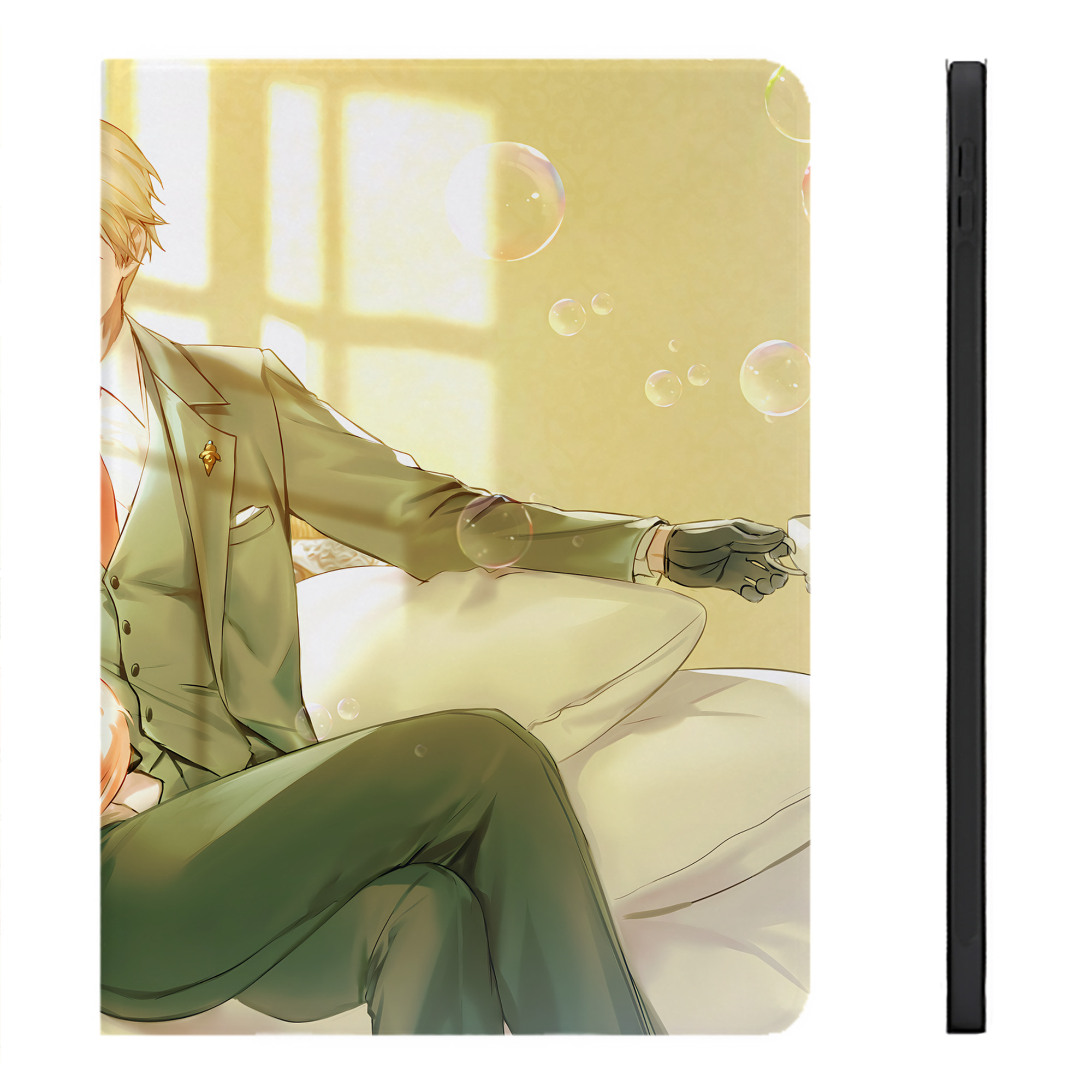 （画像用） SPY×FAMILY间谍家家酒 IPadケース ペンホルダー付き ブックスタイルデザイン